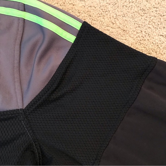 Adidas Basketball Hoodie Sweatshirt Adult Size Large Black Grey Unisex - Picture 6 of 9